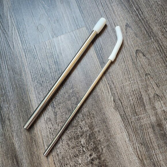 2 New Metal Straws - Picture 2 of 6